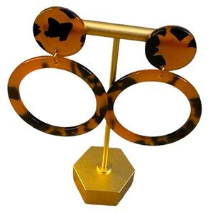 New Tortoiseshell Hoop Earrings